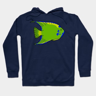 Blue Queen Angelfish Hoodie